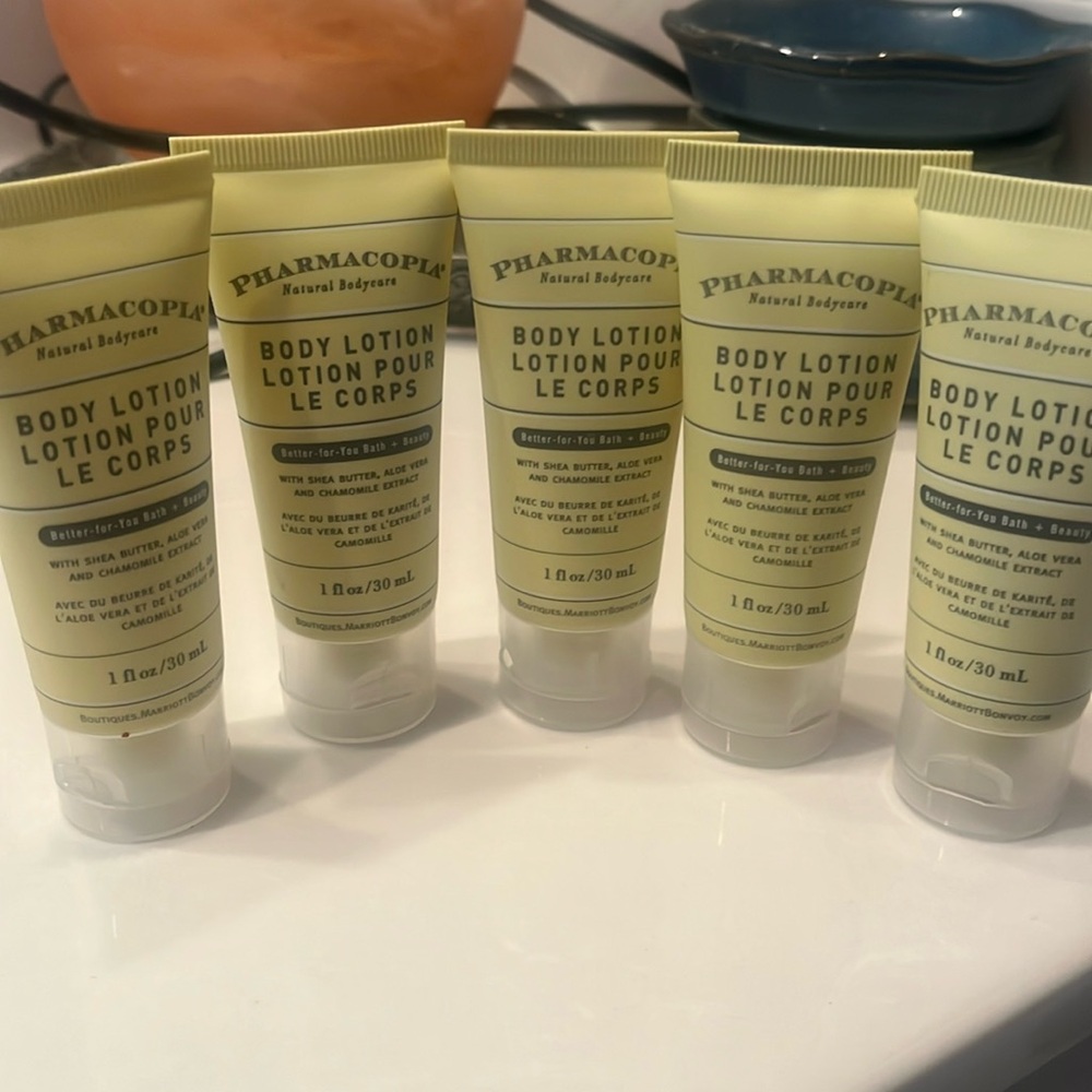 Pharmacopia Set of 5 Travel Size Body Lotion Plus 5 Free!!